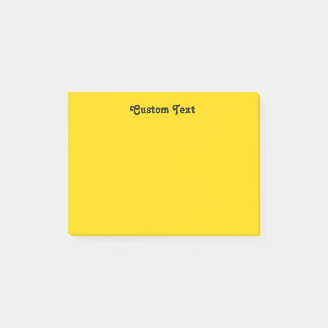 Enkel gult post-it block (Framsida)