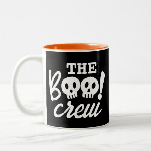 Enkel Halloween-deoky-skullen för Boo Crew Två-Tonad Mugg
