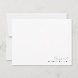 Enkel hand Namnteckning ovanför Namn Anteckningskort