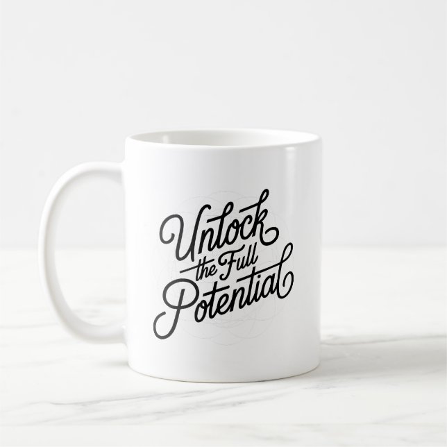 Enkel handbrevslåsning frigör full potential kaffemugg (Vänster)