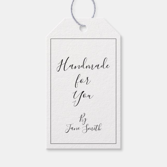 Enkel handdator för dig presentetikett (Framsidan)