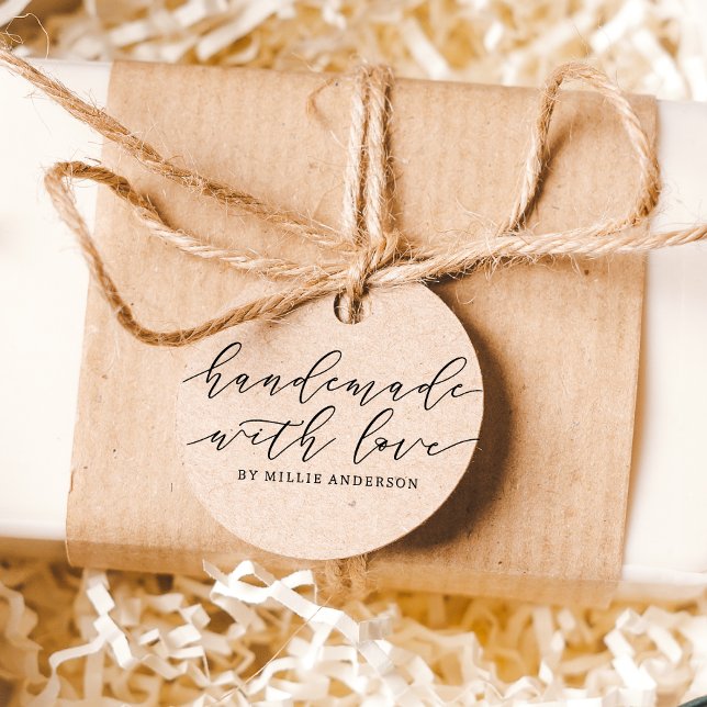 Enkel handdator med Kärlek Script Small Business Självfärgande Stämpel (Skapare uppladdad)