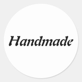 Enkel handdator runt klistermärke