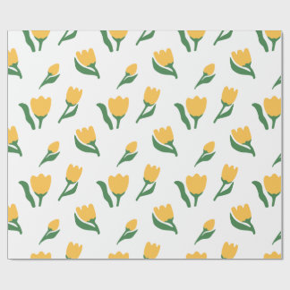 Enkel Handritad Vattenfärg Blommig Flickas Födelse Presentpapper