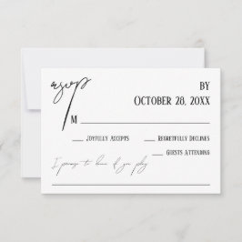 Enkel handskrift av Sång-begäran Bröllop White OSA Kort