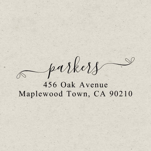 Enkel handskript för Family Finare Självfärgande Stämpel (Skapare uppladdad)