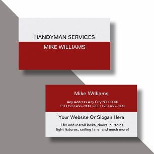 Enkel Handyman - visitkort för onlinedesign