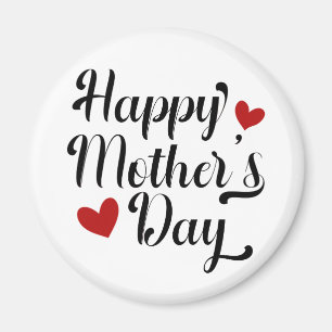 Enkel Happy Mother's Day kalligrafi Magnet