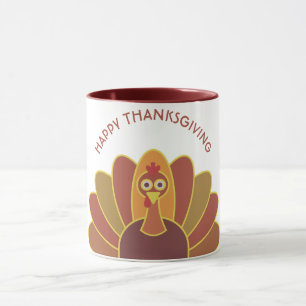 Enkel happy thanksgivingTurkiet Combo mugg