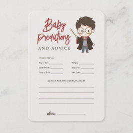 Enkel Harry Potter Baby Shower Införandekort Tilläggskort