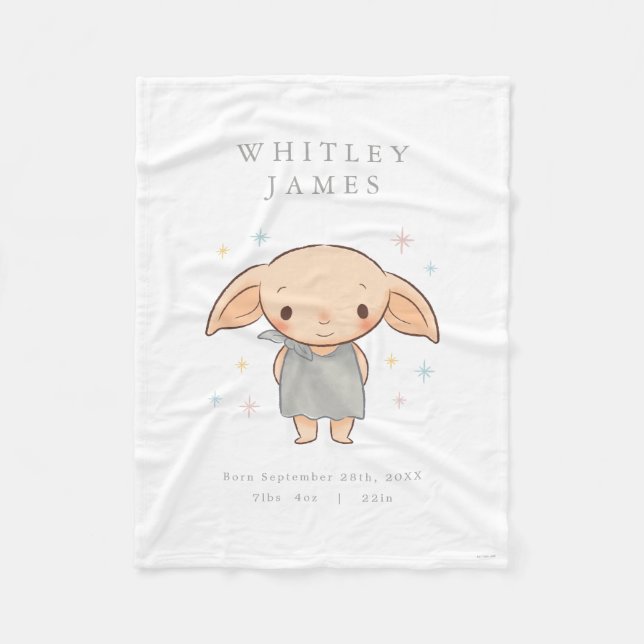 Enkel Harry Potter - Dobby Baby Shower Fleecefilt (Framsidan)