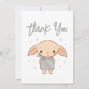 Enkel Harry Potter - Dobby Baby Shower Tack Kort