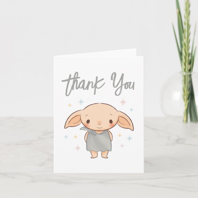 Enkel Harry Potter - Dobby Baby Shower Tack Kort (Framsida)