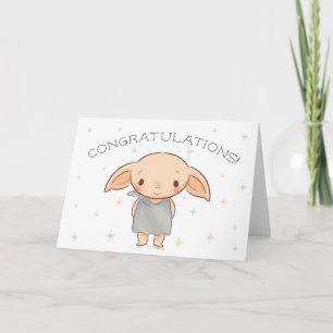 Enkel Harry Potter - Dobby Grattis Kort
