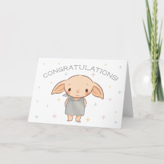 Enkel Harry Potter - Dobby Grattis Kort