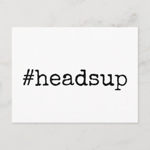 Enkel Hashtag Headsup uppskjuten Bröllop Vykort