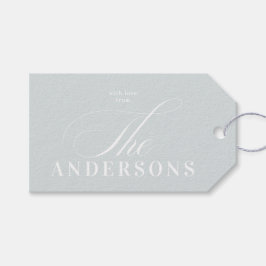 Enkel Helgdag-Märkre för familjen Namn jul Presentetikett