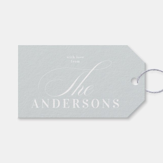 Enkel Helgdag-Märkre för familjen Namn jul Presentetikett (Framsidan (Horisontell))