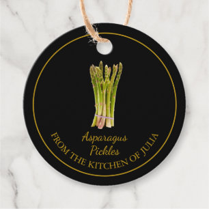 Enkel Hem Asparagus Pickles Hopp Märkre Gåvor Etiketter