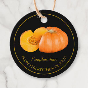 Enkel Hem Pumpkin Sylt-Märkre Gåvor Etiketter