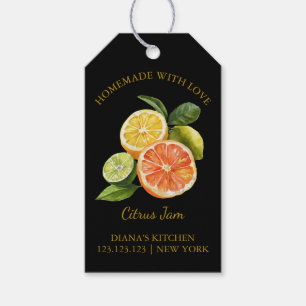 Enkel hemmaad blandad citrusfrukt Sylt Märkre l Bl Presentetikett