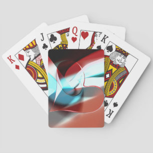 Enkel hjärtdesign, kristallisk tonblandning i kurv casinokort