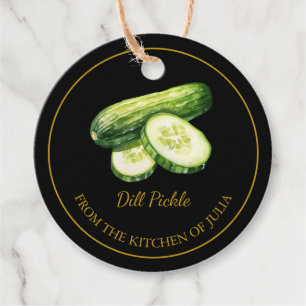 Enkel Hodda Dill Pickle Cucumber Häng Märkre Gåvor Etiketter