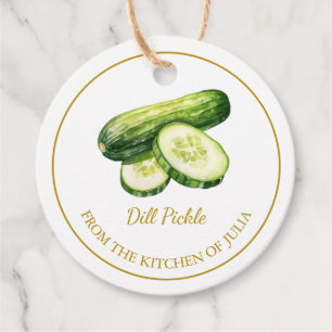Enkel Hodda Dill Pickle Cucumber Häng Märkre Gåvor Etiketter