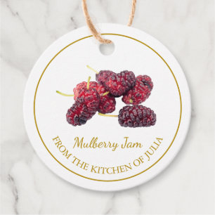 Enkel Homemade Mulberry Sylt-Märkre Gåvor Etiketter