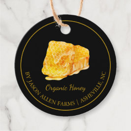 Enkel honeycomb Organic Honung Häng Märkre Gåvor Etiketter