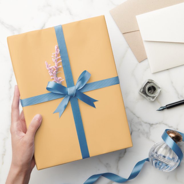 Enkel honung Topas Persika Nyans Färgton Presentpapper (Gifting)