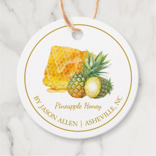 Enkel honungskomb Pineapple Infekt Honungssparv Mä Gåvor Etiketter