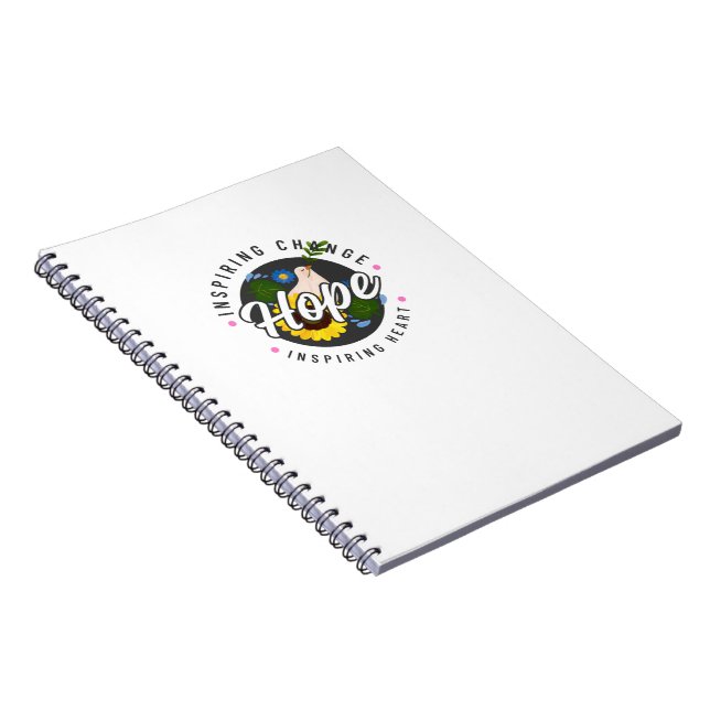Enkel hoppinspirerande fotopatbook med Spiral Anteckningsbok (Högra Sidan)