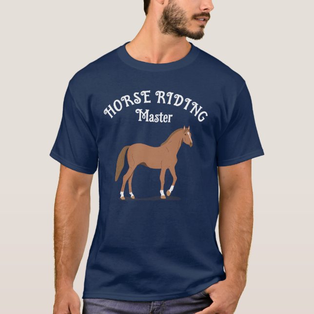 Enkel Horse Lover Personalize Namn T Shirt (Framsida)