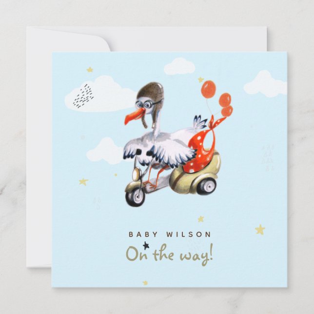 Enkel humoristisk Tecknad Kön Neutral Gravid Meddelande (Framsida)