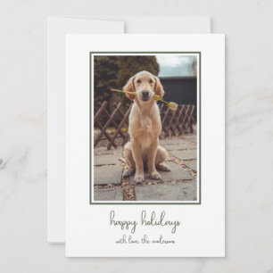 Enkel hundfoto julkort