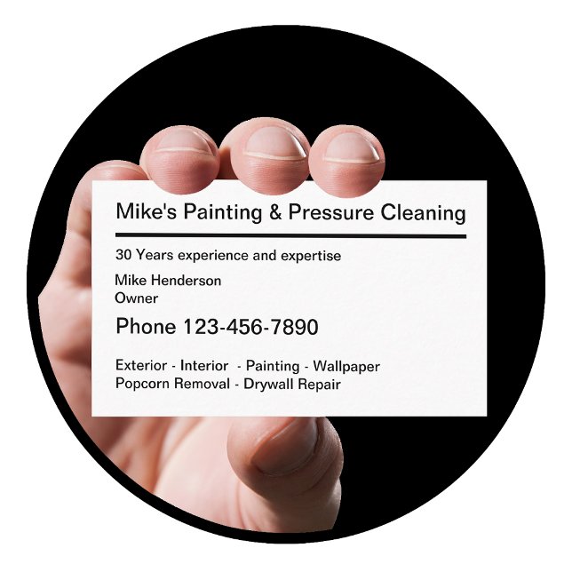 Enkel husmålare professionell design visitkort (Skapare uppladdad)