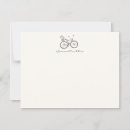 Enkel illustration av Grått i Namn-cykel i Personl Anteckningskort