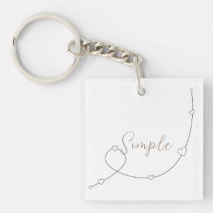 Enkel illustration med hjärtan i ett minimalistisk