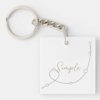 Enkel illustration med hjärtan i ett minimalistisk