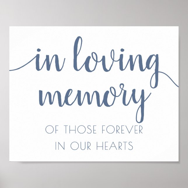 Enkel In Memoriam | Dammtorblue minnesmärke Poster (Framsidan)