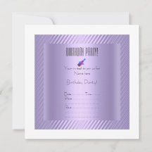 enkel inbjudan och elegant på upploppsfödelsedag