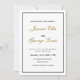 Enkel inbjudan till elegant Vintage 