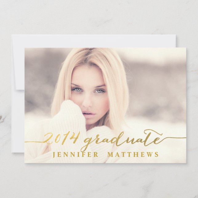 Enkel | Inbjudan till examensfest (Framsida)