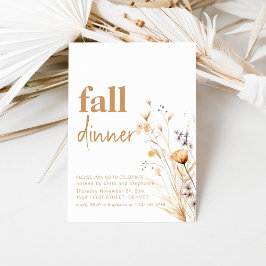 Enkel inbjudan till höstmiddagspartiet