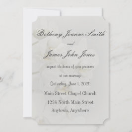 Enkel inbjudan till invigning av Orchid-bröllop