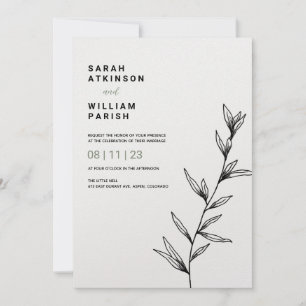 Enkel inbjudan till konsthandling för Blommigt