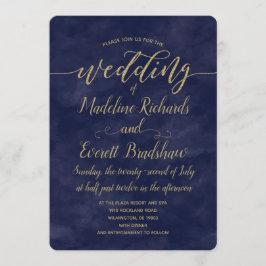 Enkel inbjudan till marktäckningsfärg och Guld-brö