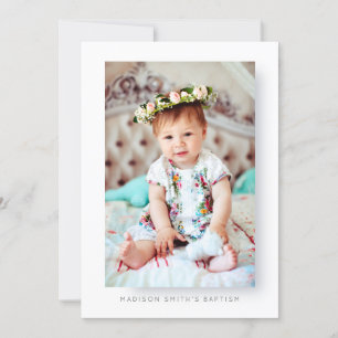 Enkel inbjudan till Photo Baptism Party