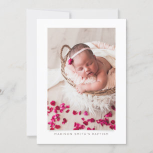 Enkel inbjudan till Photo Baptism Party